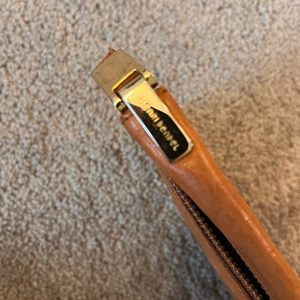 Henri Bendel Tan with gold hardware Leather Wristlet